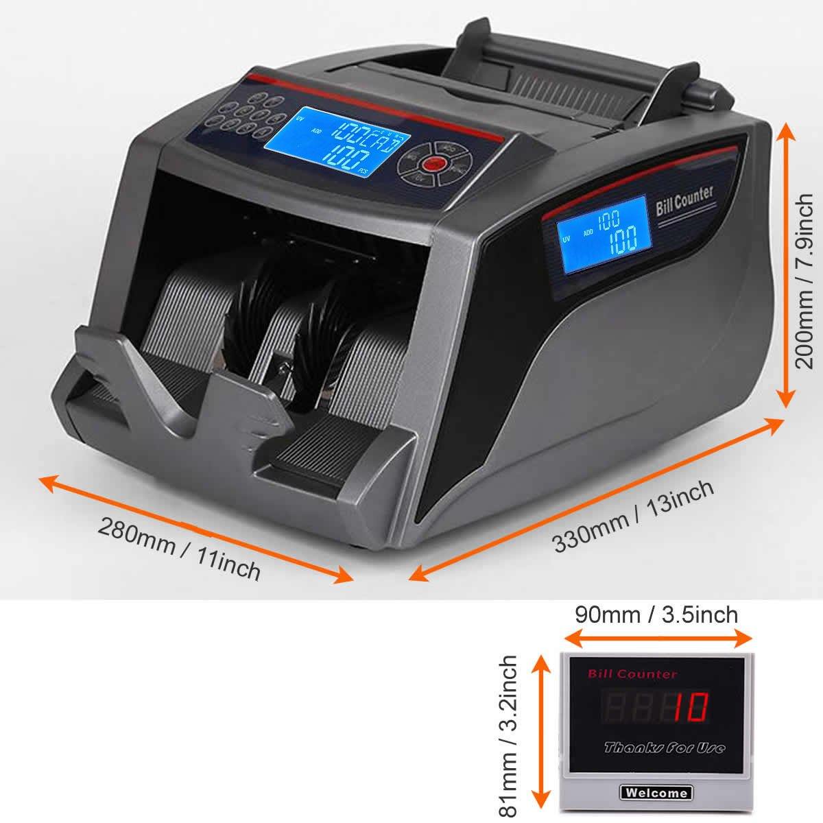 Polymer and Paper Canadian CAD USD Currency Bill Counter Plastic Money Banknote - syson