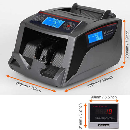 Polymer and Paper Canadian CAD USD Currency Bill Counter Plastic Money Banknote - syson