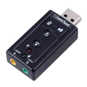 USB 2.0 to Audio External Sound Card Adapter Virtual 7.1 CH Mic Speaker - syson