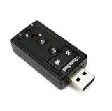 USB 2.0 to Audio External Sound Card Adapter Virtual 7.1 CH Mic Speaker - syson