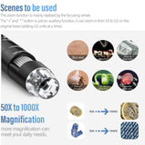 Digital Microscope 50-500X 8 LED USB Endoscope Magnifier Scope New High Quality