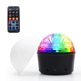 Bluetooth Speaker Crystal RGB Disco LED Light Ball / Night Light Sound Activated - syson