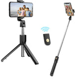Selfie Stick Tripod Stand with Bluetooth Wireless Remote Extendable Phone Holder - syson