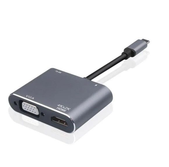 USB-C to HDMI / VGA / USB 3.0 / DP USB 3.1 Charging Port Converter Adapter 4K - syson