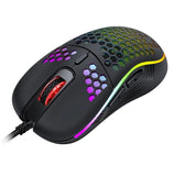 USB Gaming Mouse RGB LED Light Mice 7200 DPI Optical LED Blacklight - syson