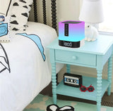 Night Lights Bluetooth Speaker with Alarm Clock Wireless Touch Sensor Bedside Lamp