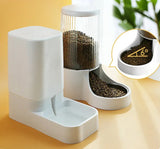 Automatic Pet Feeder Dog Cat Food Dispenser Water Fountain Drink Bowl