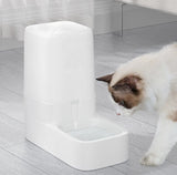 Automatic Pet Feeder Dog Cat Food Dispenser Water Fountain Drink Bowl