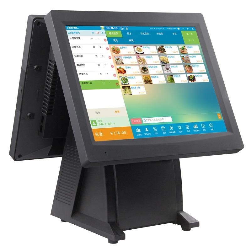 POS All-in-one Terminal 15" Touch Screen+ 15" Customer Screen, Windows 7 - syson