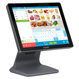 POS All-in-one Terminal  TFT LVDS LED Tablet-like 15" Touch Screen Capacitive with VFD customer display 2 lines , Windows 7