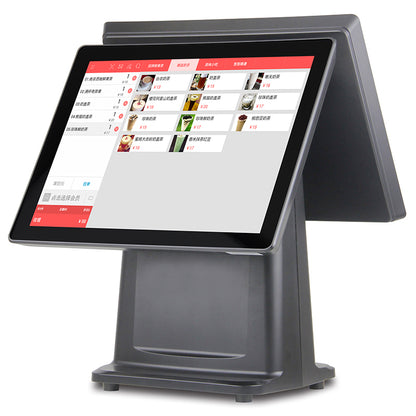POS All-in-one Terminal 15" Touch Screen+ 15" Customer Screen, Windows 7