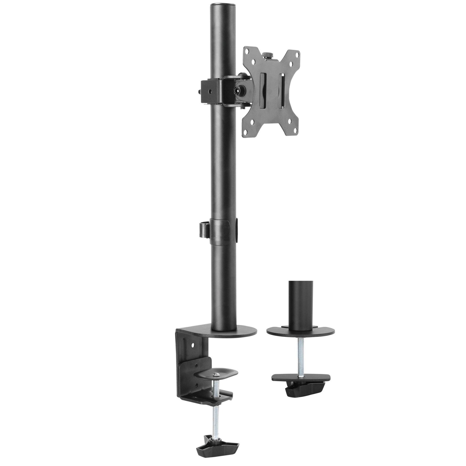 Single Monitor Mount for 13: to 32" Screen, Adjustable Height, Tilt, Swivel, Rotation - syson