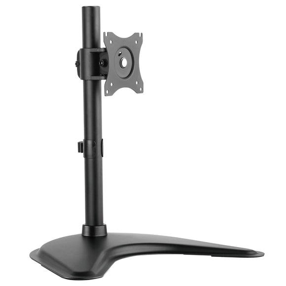 Single Monitor Stand Freestanding VESA Steel Mount Base Riser fits 13 to 27 inch Screens - syson