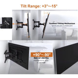 Heavy Duty 32" to 70" Solid Full-Motion TV Wall Mount (50KG/ 110lbs) - syson